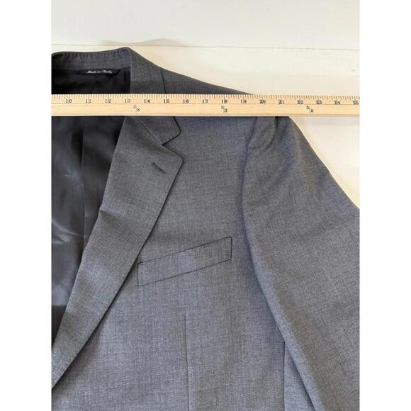 Canali Blazer Jacket Mens 60L Long Gray Wool Made Italy Sport Coat - Picture 9 of 9
